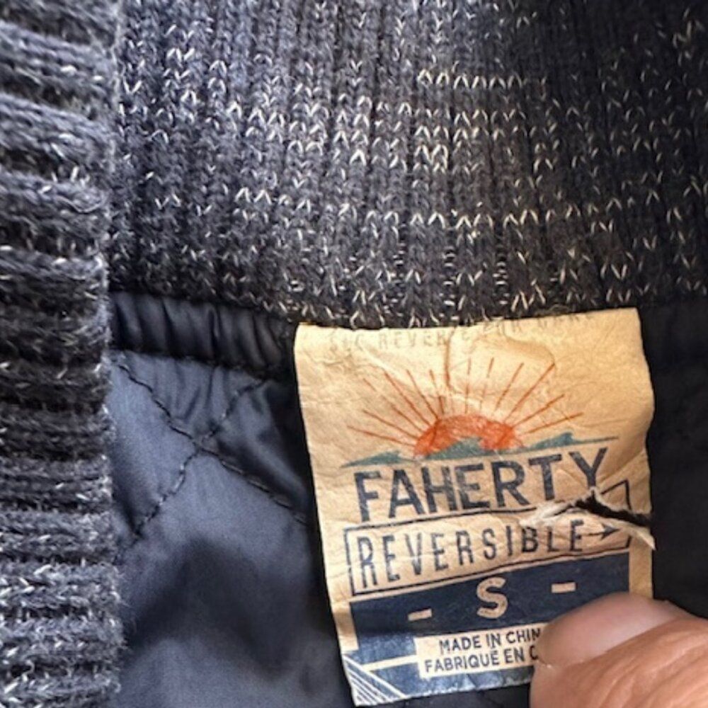 Faherty Navy Quilted Performance Jacket - Reversi… - image 6